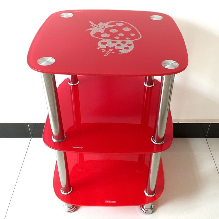 căn hộ nhỏ bàn cà phê điện thoại bên kính cường lực ​​cà đơn giản tủ cạnh