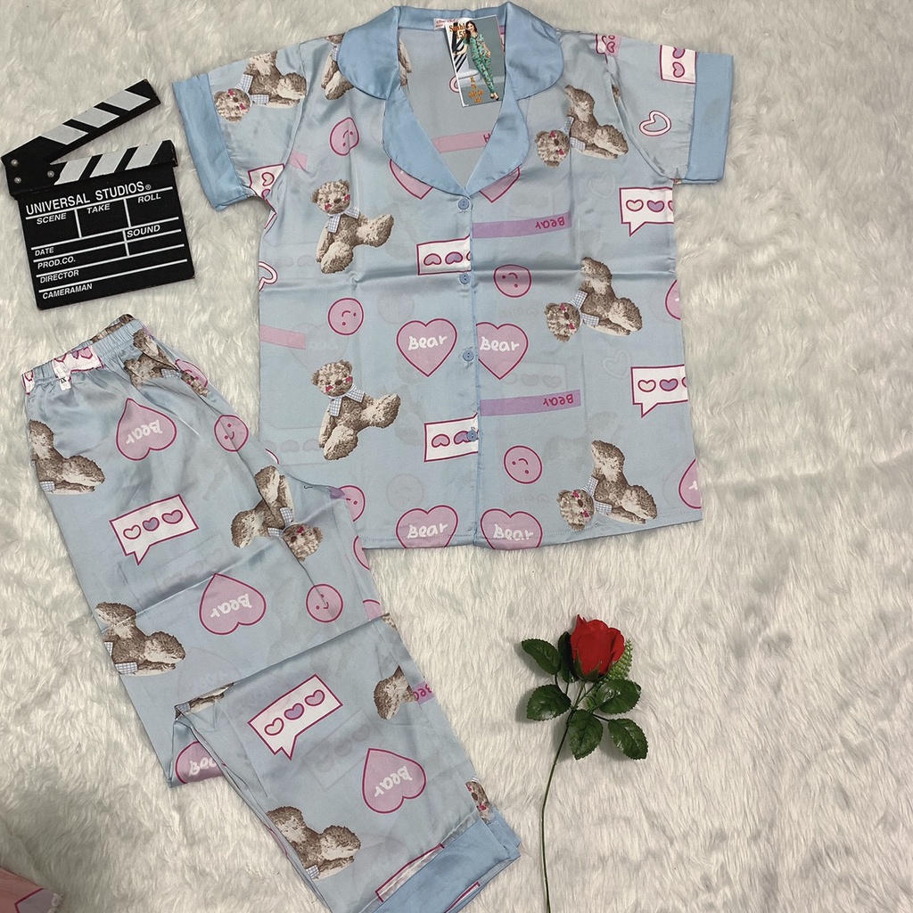 [ BỘ MẶC NHÀ ] Bộ Dài Pizama Họa Tiết Trẻ Trung Tươi Mát Cho Mùa Hè | BigBuy360 - bigbuy360.vn