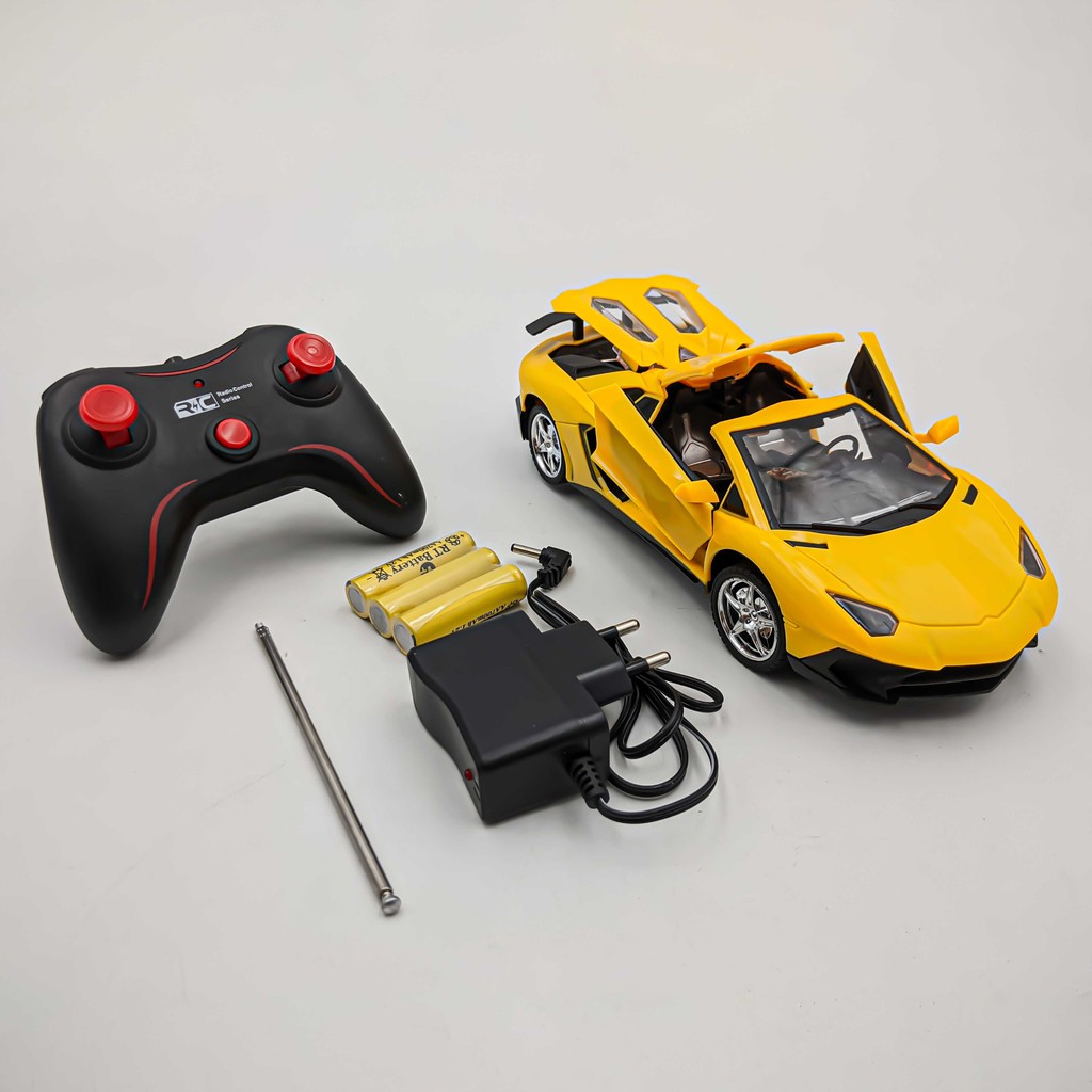 SIêu Xe Lamborghini điều khiển - Đóng mở cửa - 1:18 - Pin sạc