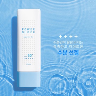 Kem chống nắng a'pieu power block aqua sun gel spf50+ pa++++