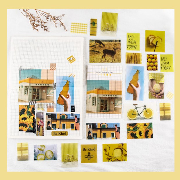 <Video Review> Bộ Sticker Hình Dán Phong Cách Vintage Trang Trí Sổ Tay Nhật Ký Điện Thoại Khay Đựng Bút M010