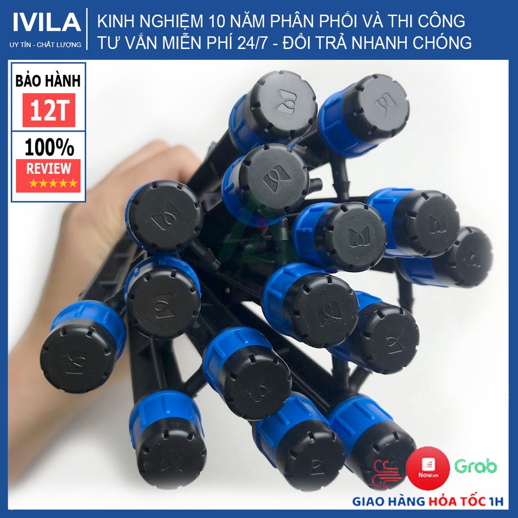 Que cắm 8 tia bù áp - que 8 tia bù áp 35l/h - Que 8 tia bù áp 55l/h - Hệ thống tưới nhỏ giọt - Tưới nhỏ giọt
