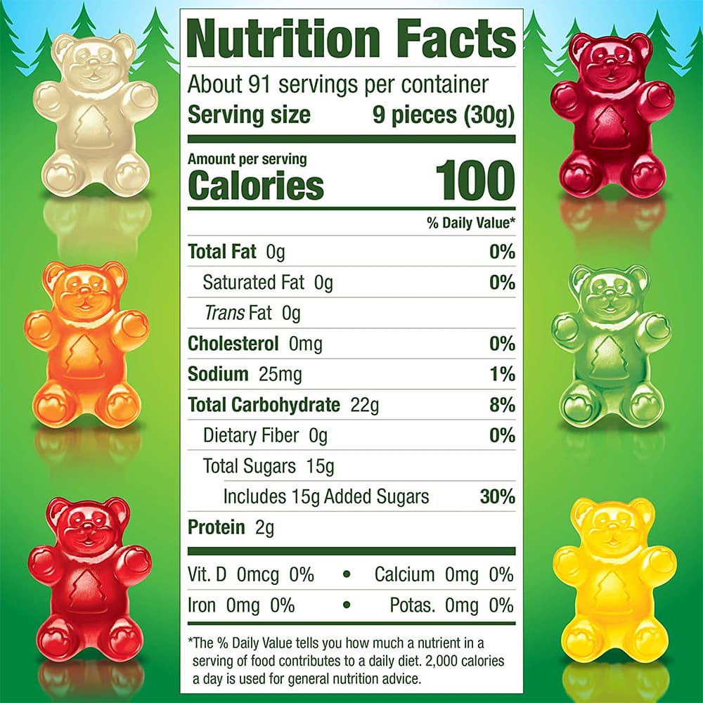 Kẹo Dẻo Hữu Cơ Hình gấu Black Forest Organic Gummy Bears của Mỹ