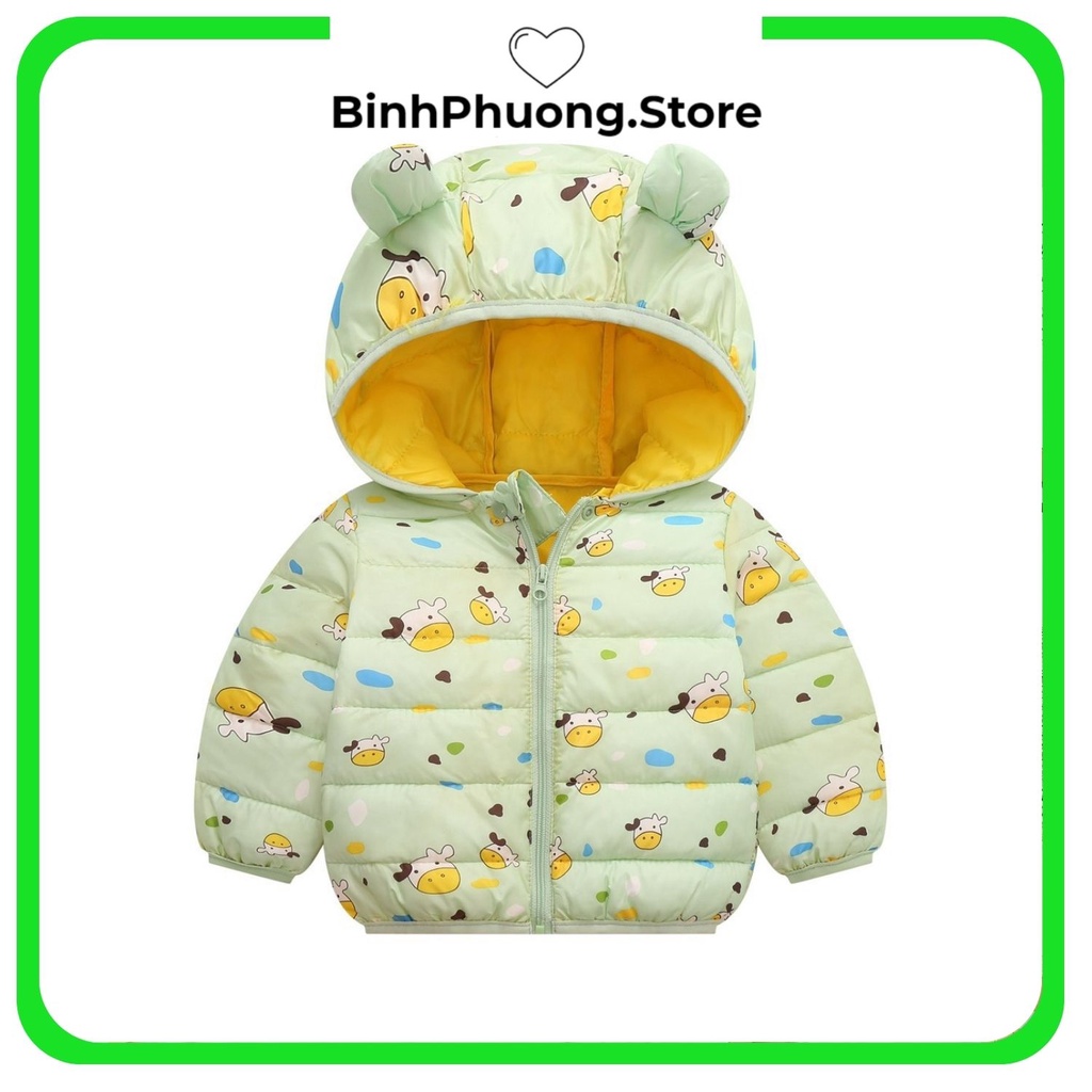 Áo Khoác Phao Cho Bé Trai Bé Gái Hàn Quốc 6 tháng 1 2 3 tuổi BinhPhuong.Store