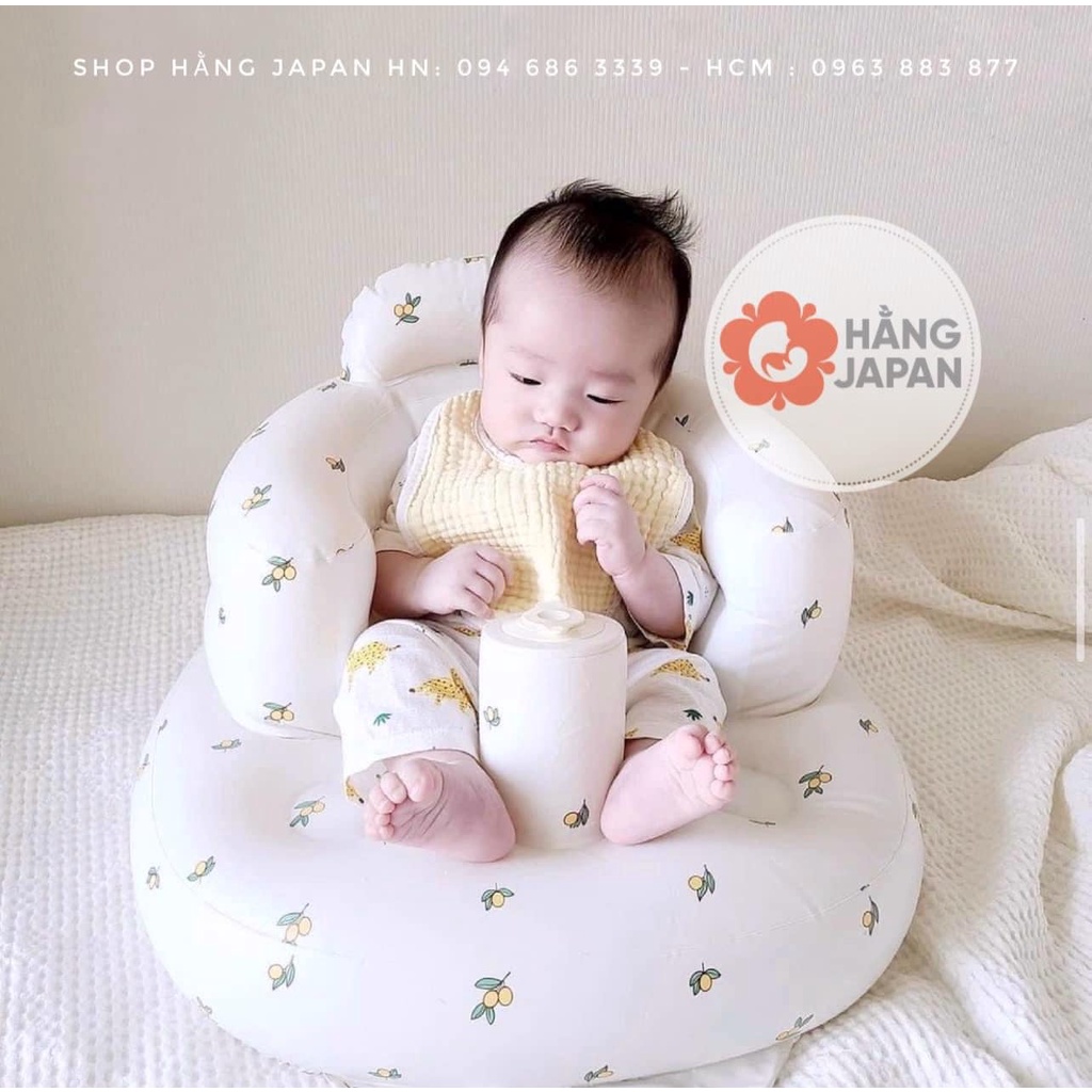 Ghế hơi tập ngồi cao cấp Playing họa tiết Gấu / Tulip / Oliu mẫu ngẫu nhiên