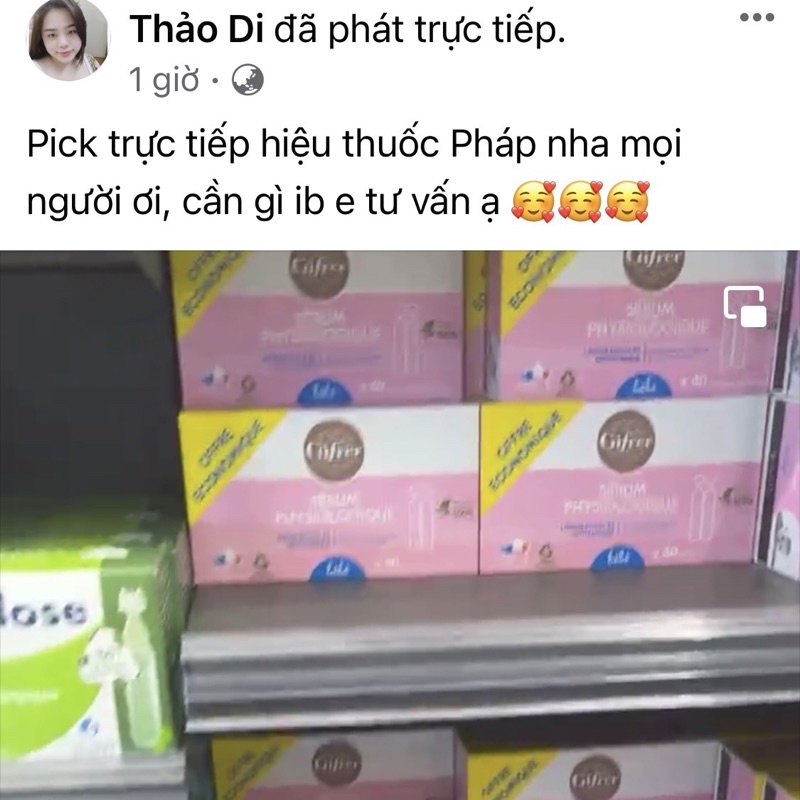 Nước Muối Sinh Lí Gifrer - Pháp