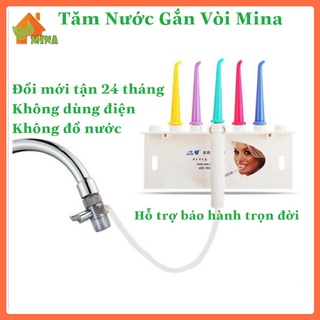 Tăm Nước. Máy Tăm Nước Mina. BH Đổi Mới 24 Tháng. Công Nghệ Nhật Không Dùng Điện. Gắn Vòi Rửa Mặt.