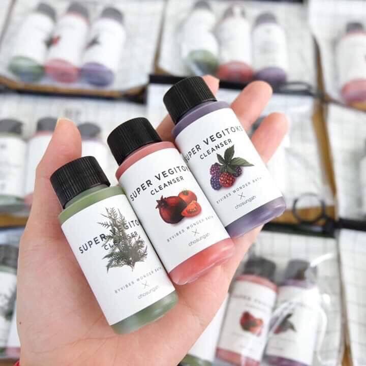 (MINI) SET 3 CHAI SỮA RỬA MẶT THẢI ĐỘC RAU CỦ SUPER VEGITOKS CLEANSER