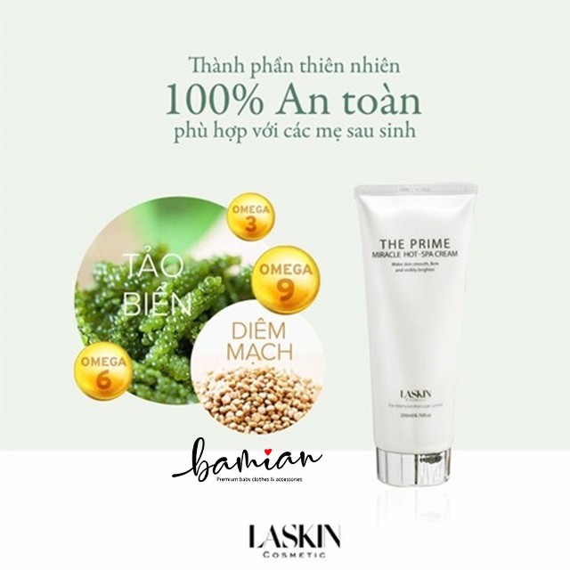 Kem tan mỡ bụng Hàn Quốc Laskin Prime Miracle (Date mới)