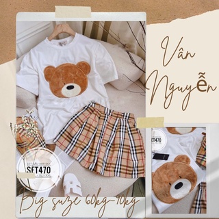 Set đùi big size gấu bbr từ 60kg-90kg