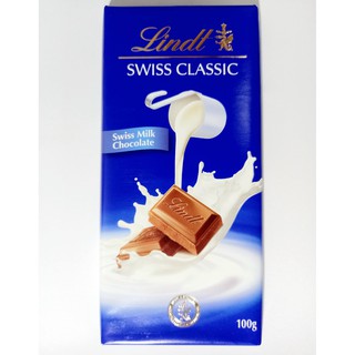 socola lindt 100 gr 1 thanh sữa cacao swiss classic, thụy sĩ