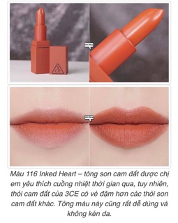 3CE CAM ĐẤT 116- 220