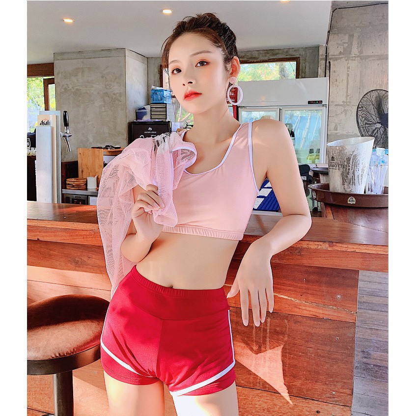 [Mã WASTCOOL giảm 15% tối đa 50K đơn 99K] Bộ đồ bơi nữ áo lưới thể thao áo tắm bikini mùa hè đi biển - ảnh thật | BigBuy360 - bigbuy360.vn