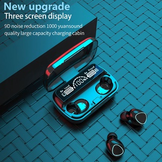 New M10 wireless Bluetooth headset three display in ear Mini TWS game headset