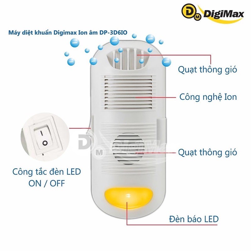 Máy diệt khuẩn không khí gia đình Digimax