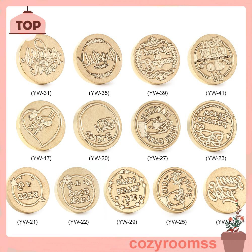 Sáp Wax Seal Stamp Replace Copper Head Vintage DIY Antique Sealing Wax Crafts