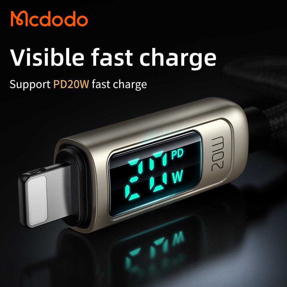 Mcdodo Cáp sạc nhanh PD 20w Type C To Lightning MCDODO  dài 1.2m dành cho iPhone 12 11 X 8