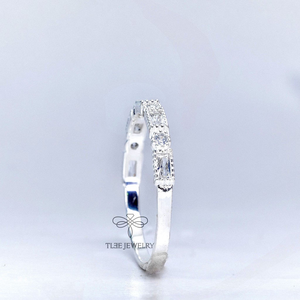 Nhẫn bạc nữ TLEE Union nạm đá cao cấp TleeJewelry A0164