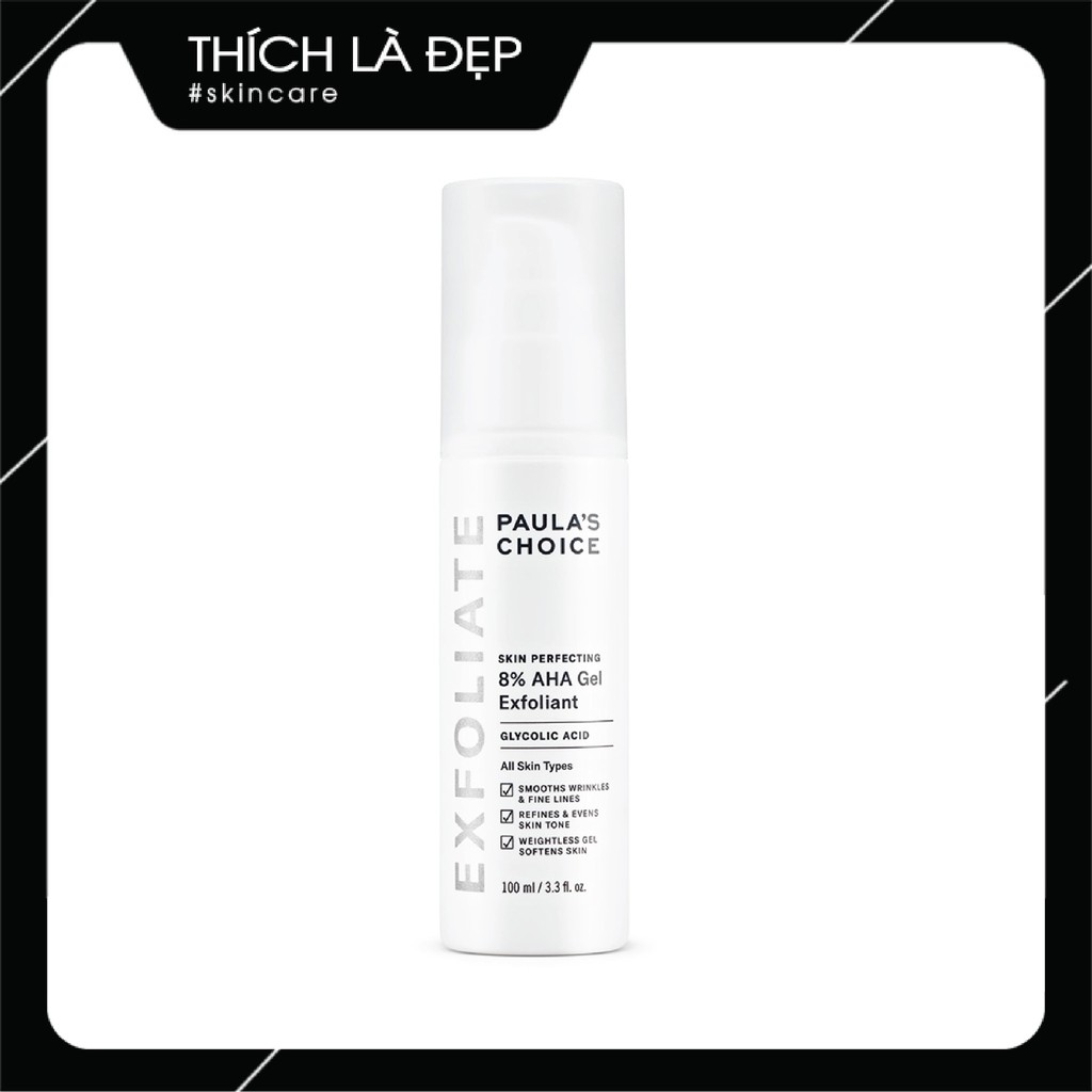 Tẩy da chết hoá học AHA Paula's choice Skin Perfecting 8% AHA Lotion