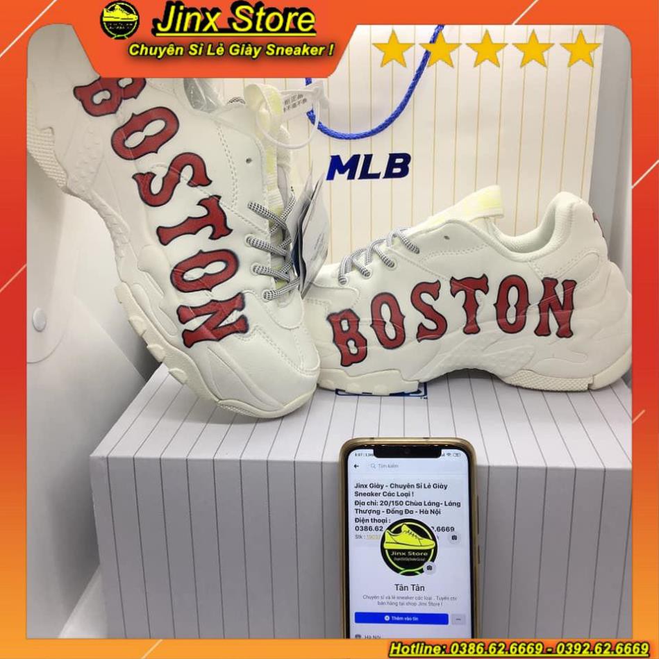 [ FREE SHIP ] Giày thể thao sneaker trắng M L B BOSTON full size, full bill box hàng 1:1 | BigBuy360 - bigbuy360.vn