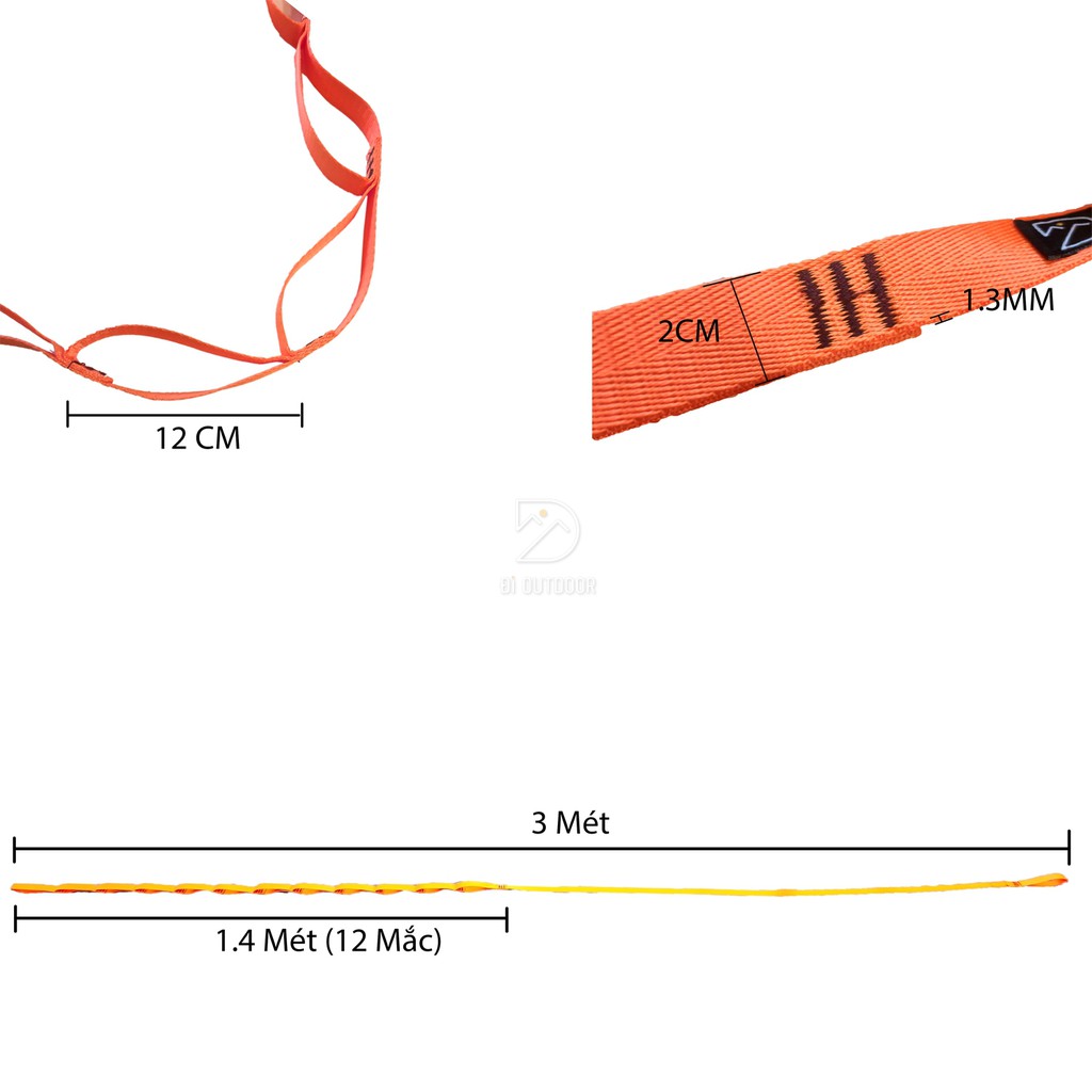 Dây Mắc Võng Nhanh Điều Chỉnh Thông Minh 3 Mét