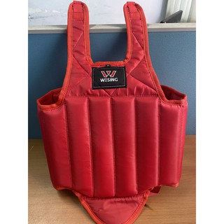 Giáp thân võ cổ truyền đúng chuẩn mẩu mới lót tre cứng Hàng Thi Đấu WESING - Trang sport ( cái)