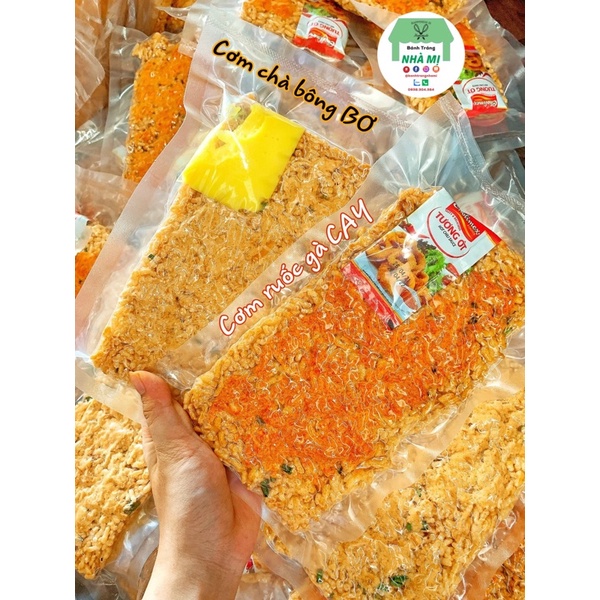 Cơm cháy chà bông BƠ, ruốc gà CAY
