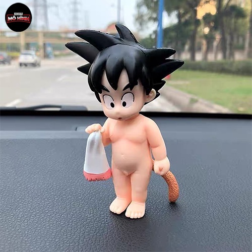 Mô hình Dragon Ball SonGoku đi tắm siêu dễ thương cao 11cm , figure 7 viên ngọc rồng sogoku