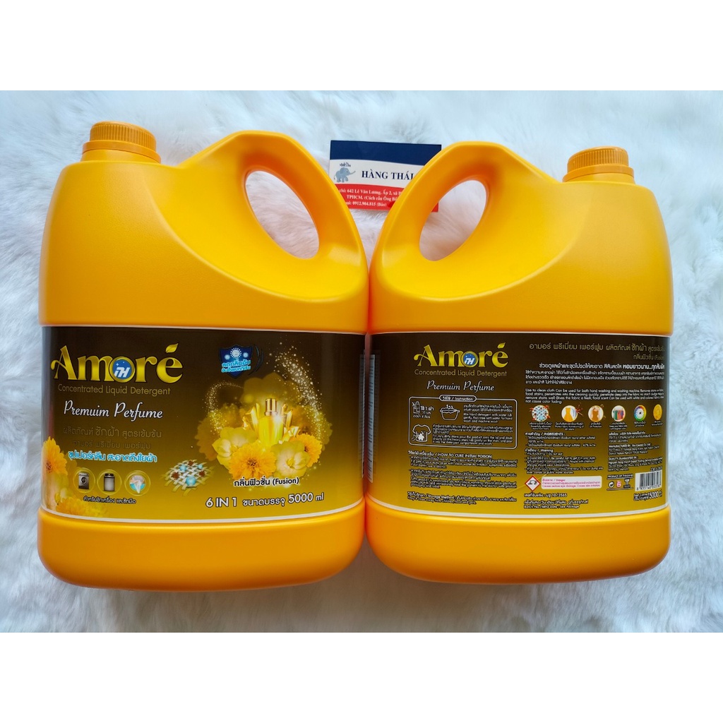 Nước giặt xã 6 in 1 Amore Thái lan-HƯƠNG NƯỚC HOA THƠM NGÁT