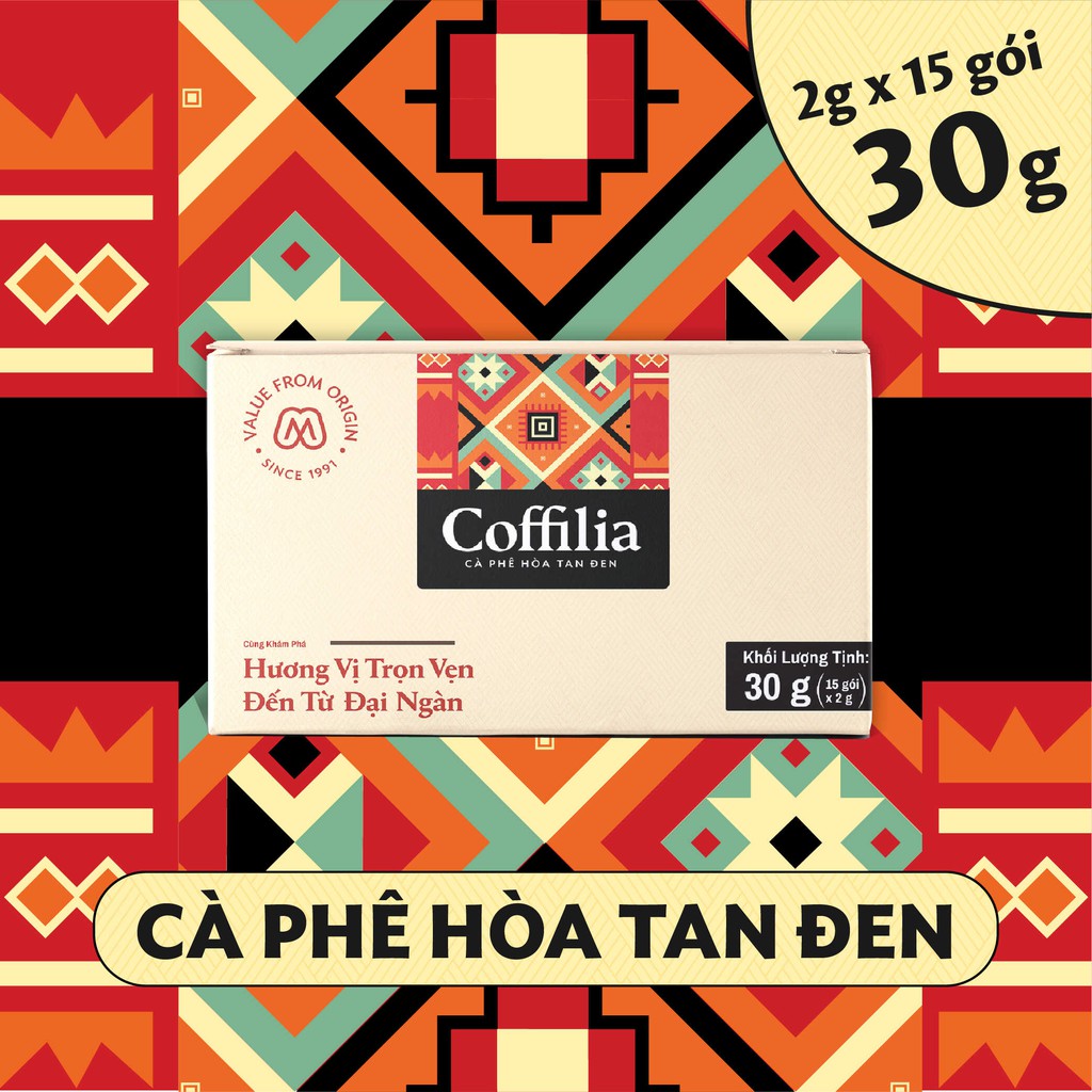 [MUA 2 TẶNG 1]Cà phê hòa tan đen - Coffilia hộp 30g | BigBuy360 - bigbuy360.vn