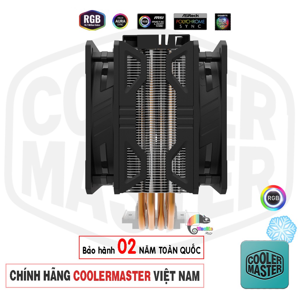 Tản nhiệt khí CPU Cooler Master HYPER 212 ARGB TURBO I Fan CPU CM 212 ARGB LED