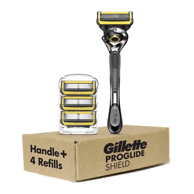 Dao cạo râu Gillette ProGlide Shield Men’s Razor Handle + 4 lưỡi thay thế