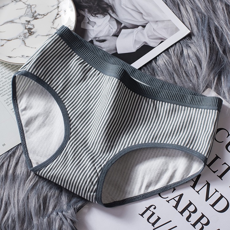 [Mã SKAMCLU7 giảm 10% tối đa 50K đơn 0Đ] Quần lót nữ cotton mềm mại họa tiết kẻ sọc | BigBuy360 - bigbuy360.vn