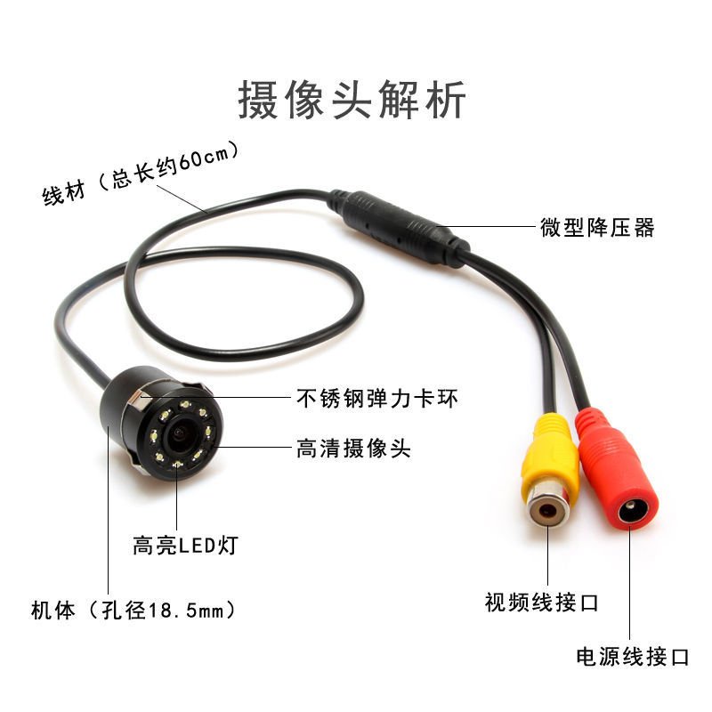 Camera chiếu hậu 18.5mm cho xe hơi | BigBuy360 - bigbuy360.vn