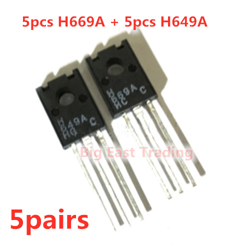 + H669A 10 chiếc (5 chiếc H649A) TO-126F 669A 649A TO126 TRANSISTOR, đảm bảo chất lượng pxa5 (+)
