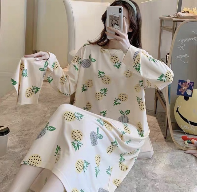 Váy ngủ dài tay (note màu vs size) | BigBuy360 - bigbuy360.vn