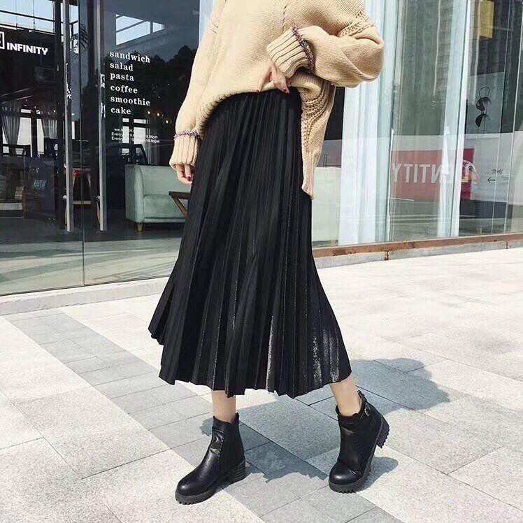 Chân váy nhũ xếp ly | BigBuy360 - bigbuy360.vn