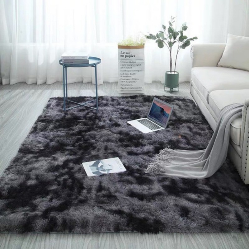 Thảm lông giả sợi dài lót sàn chống trượt trang trí phòng khách/phòng ngủ có thể giặt