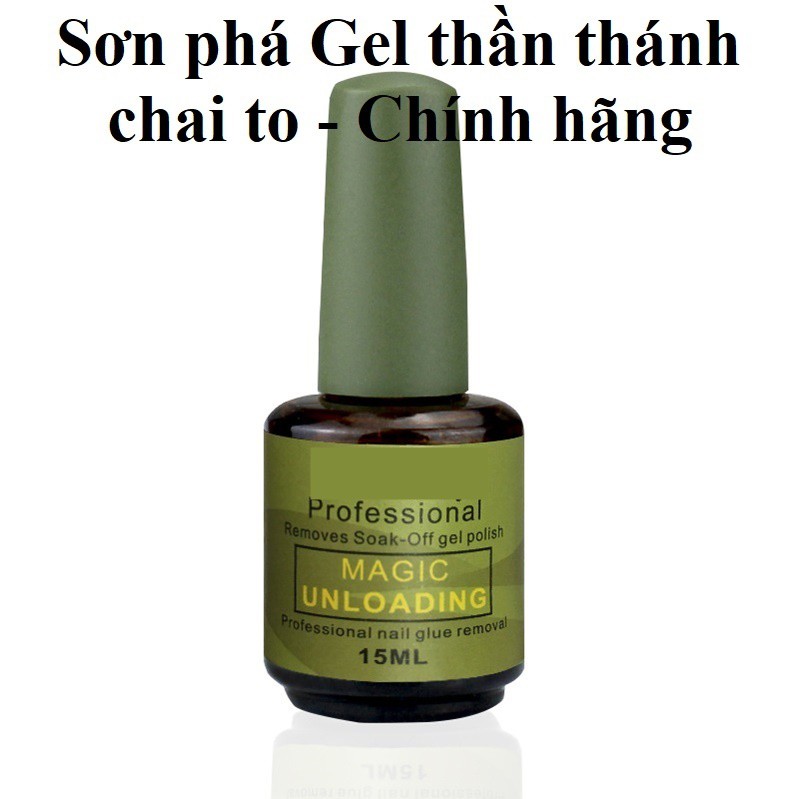 Nước chuyên phá gel trong suốt đặc biệt không làm tổn thương móng tay chính hãng chai to 15ml