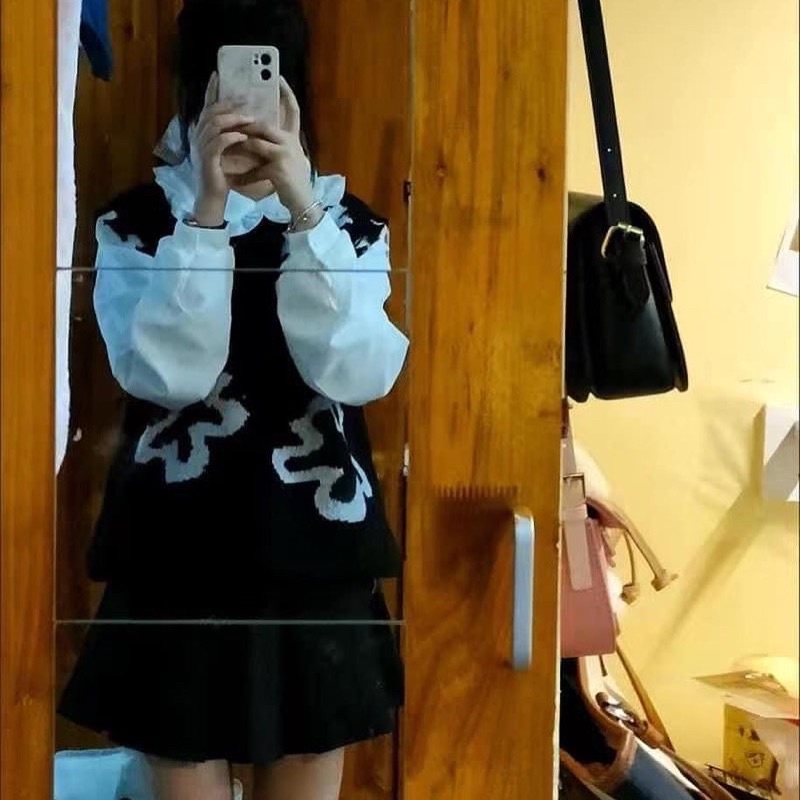 SET ÁO GILE LEN HOẠ TIẾT HOA - ÁO SƠ MI