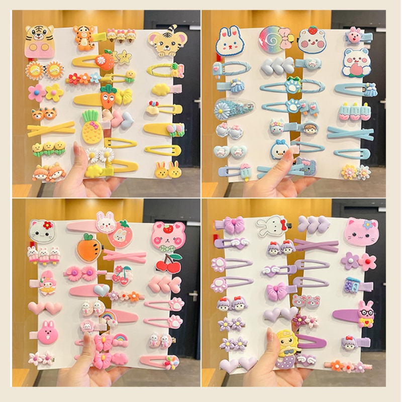 2022 Kẹp Tóc Không Làm Đau Kiểu Dáng Hoạt Hình Dễ Thương Cho Bé