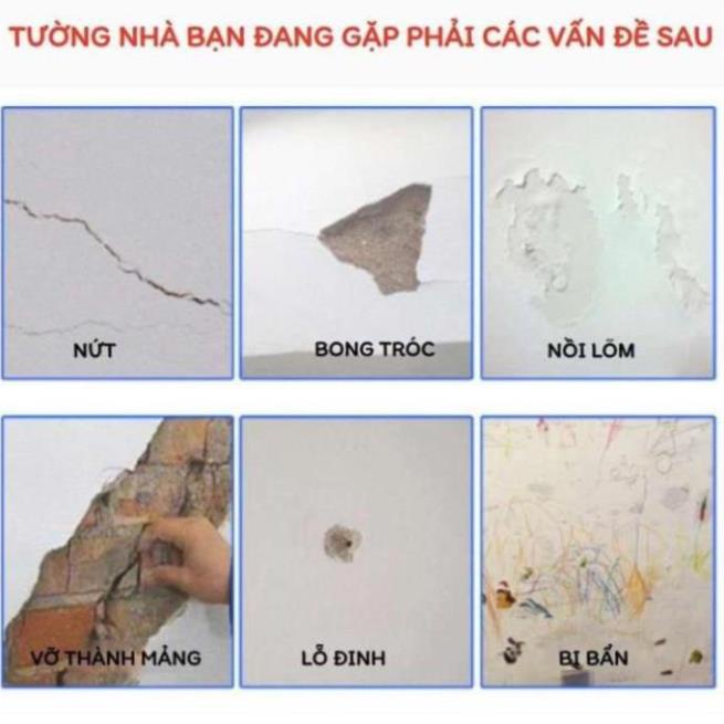 [HỎA TỐC] keo vá tường nhà cao cấp chống nước chống mốc, Keo trám vết nức chống thấm LKB 250gr