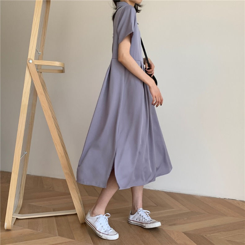 Đầm dáng dài phong cách Pháp đơn giản thanh lịch dành cho nữ