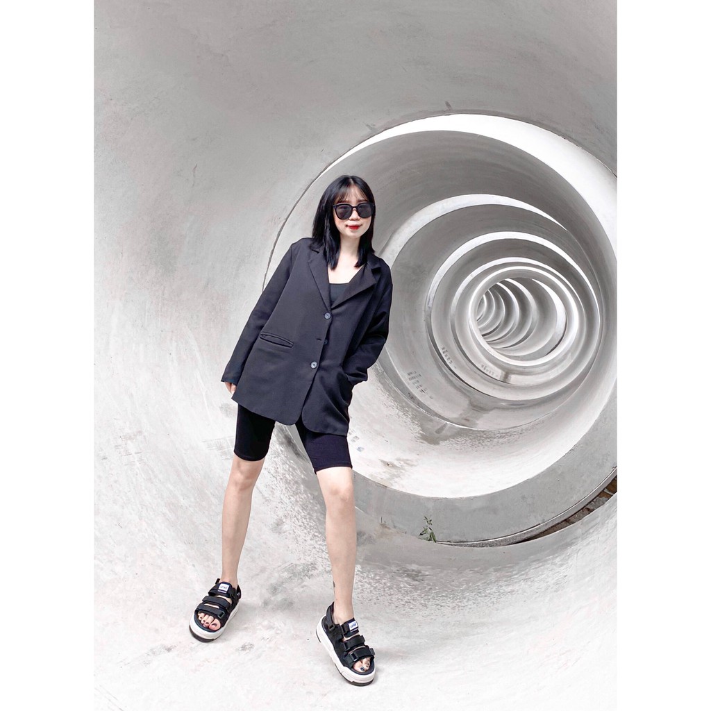 Sandal Nữ, Nam Letas D1001 - Đen