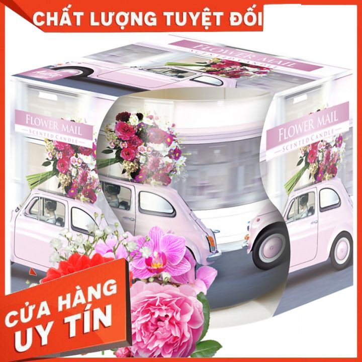 Ly nến thơm tinh dầu Bispol Flower Mail 100g LAN HỒNG THƯỢC DƯỢC