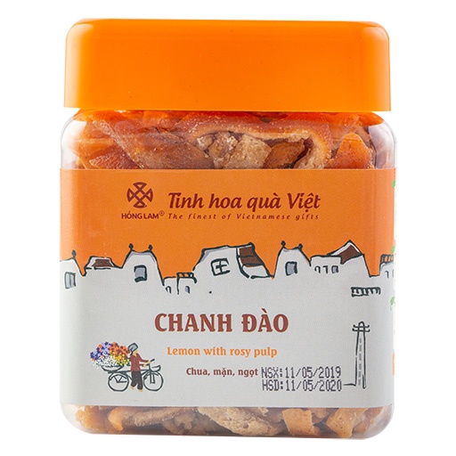 Ô mai chanh đào Hồng Lam - Hộp 200g, 250g, 450gr, 500g