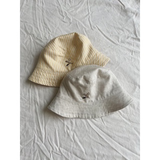 Bucket Hat Macro & Micro (Mũ Linen Thêu Hình Chú Sóc Nhỏ)