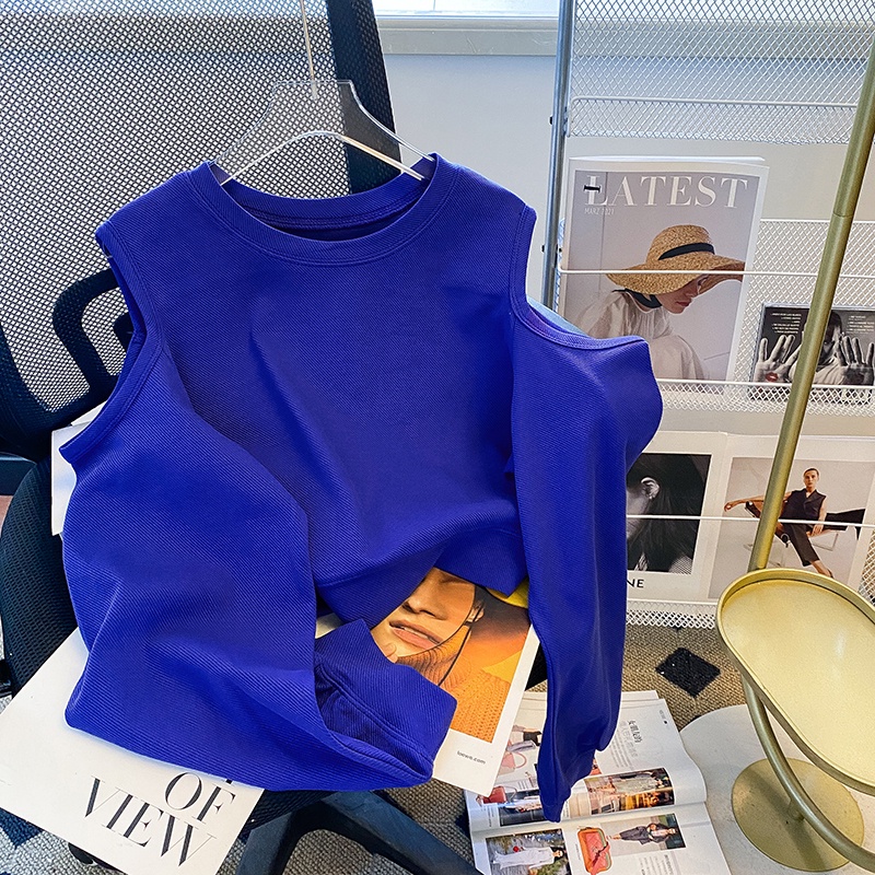 Áo len ZHELIHANGFEI trễ vai dài tay thời trang gợi cảm dành cho nữ