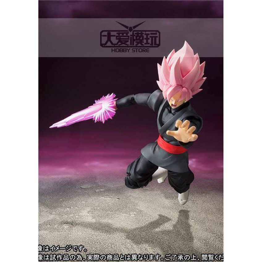 Mô hình dragon ball Goku Black tóc hồng SHF  - 15cm.