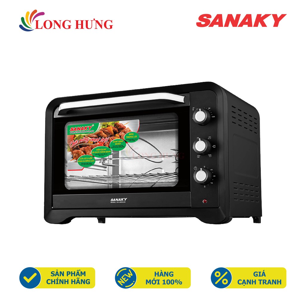 Lò nướng Sanaky 80 lít VH-809 - Hàng chính hãng